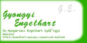 gyongyi engelhart business card